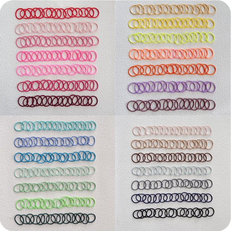 ELEMIRSA Baby Girl Hair Ties, 420pcs Small Hair Ties for Toddler Fine Hair Little Girl Tiny Finger Colorful Multicolored Hair Rubber Elastics with Organizer Box, 28 Multicolors 0.8 Inch in Diameter - Image 4